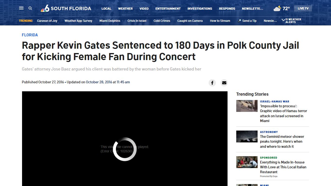 Rapper Kevin Gates Sentenced to 180 Days in Polk County Jail for ...